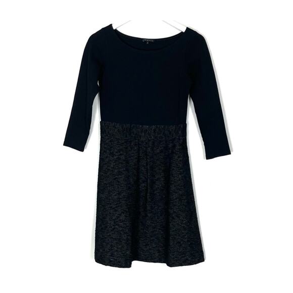 Theory Black Fit and Flare Dress - Picture 1 of 10